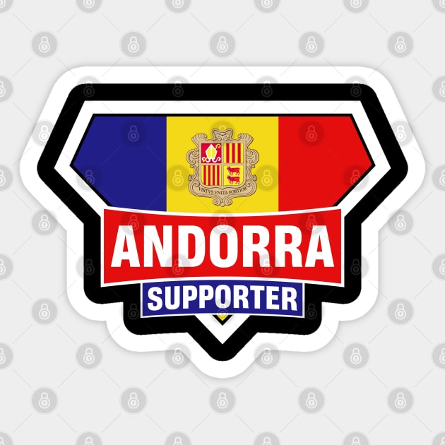 Andorra Super Flag Supporter Sticker by ASUPERSTORE